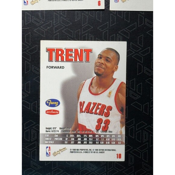 1997-98 SkyBox Z-Force Franz Portland Trail Blazers 10 Card Lot (7 Players) - Picture 6 of 16